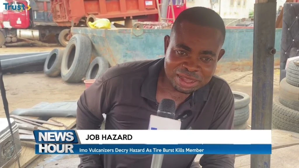 Imo vulcanizers decry hazards as tyre burst kills a member