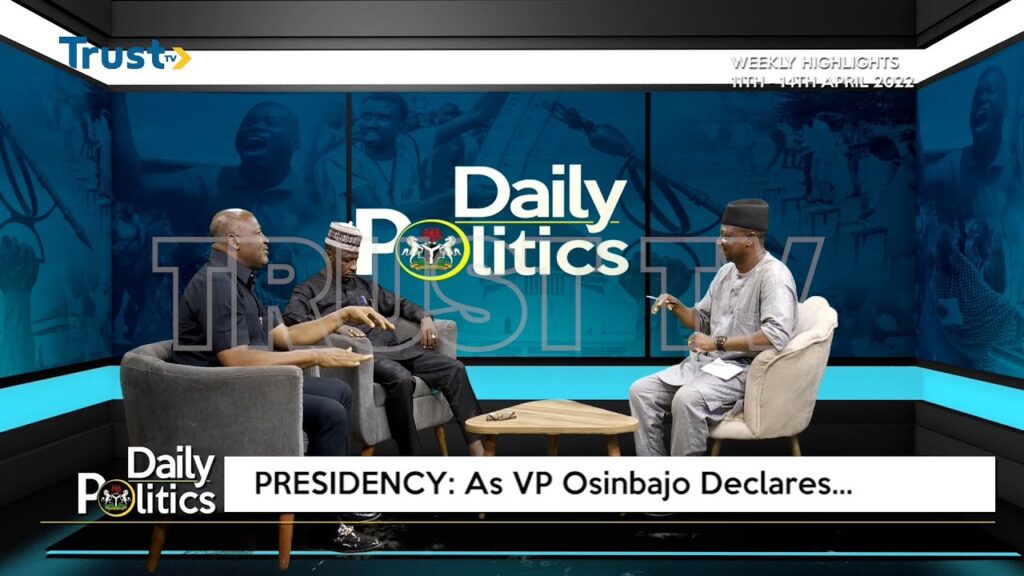 POLITICS HIGHLIGHTS: PRESIDENCY – As VP Osinbajo Declares