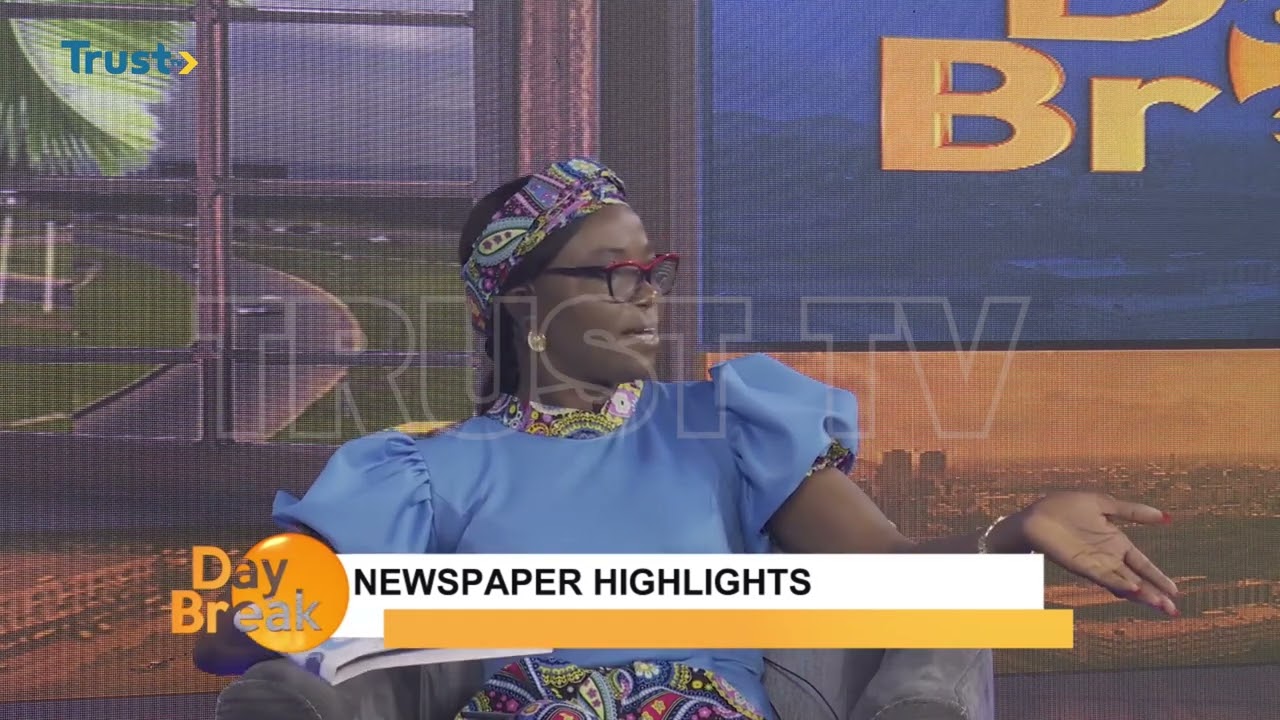 NEWSPAPER HIGHLIGHT ON DAYBREAK SHOW