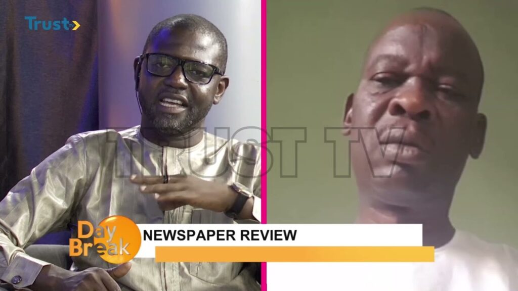 NEWSPAPER REVIEW ON DAYBREAK SHOW