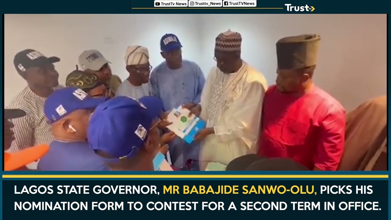 Babajide Sanwo-Olu, Picks His Nomination Form