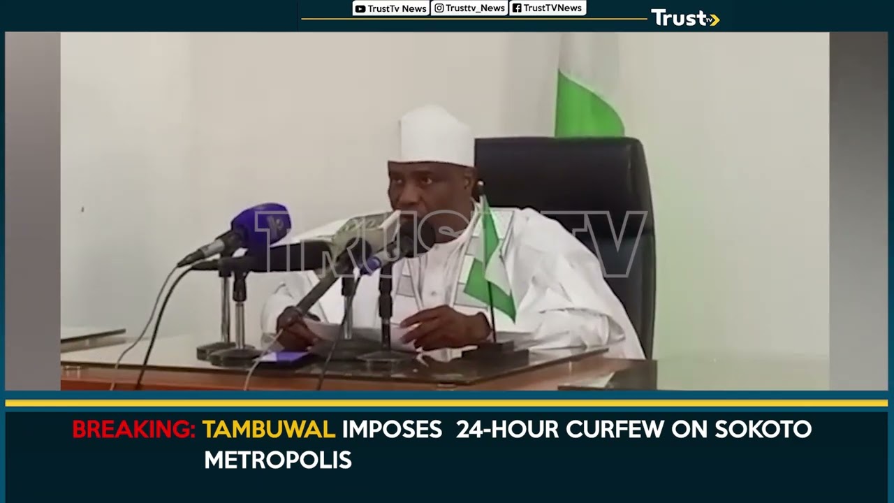 Tambuwal Imposes 24 hour Curfew On Sokoto Metropolis
