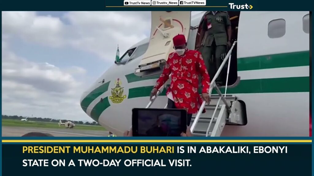President Muhammadu Buhari is in Abakaliki, Ebonyi State on a two day official visit