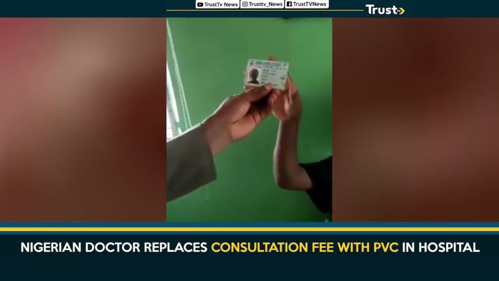Nigerian Doctor Replaces Consultation Fee With PVC In Hospital