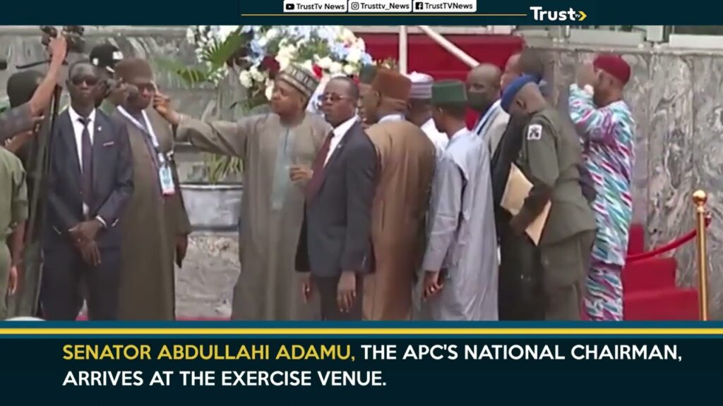Senator Abdullahi Adamu, The APC’s National Chairman, Arrives At The Event
