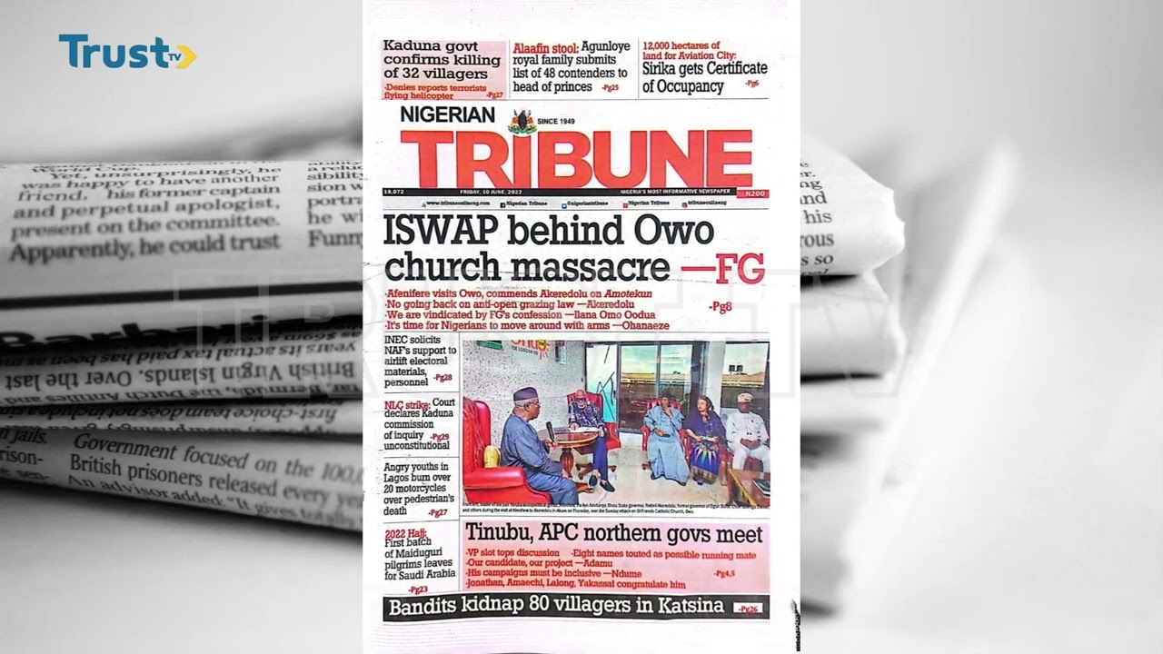 DAYBREAK SHOW: NEWSPAPERS REVIEW