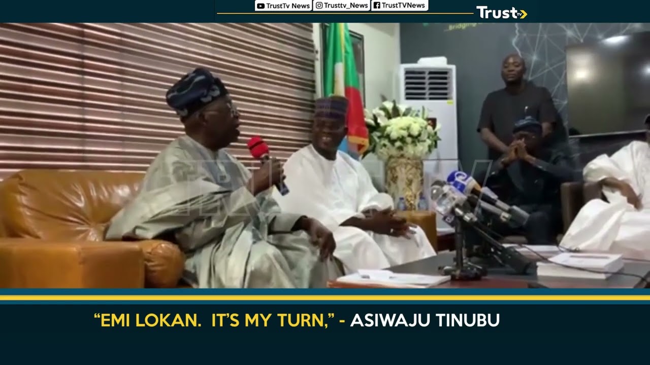 “Emi Lokan It’s My Turn,” – Asiwaju Tinubu