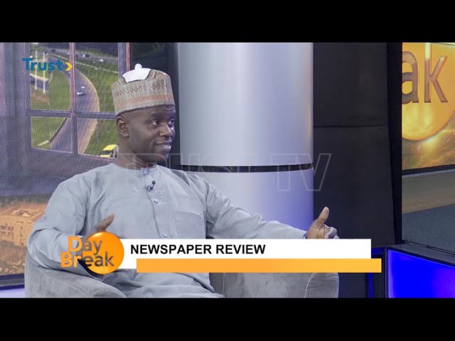 NEWSPAPER REVIEW ON DAYBREAK SHOW
