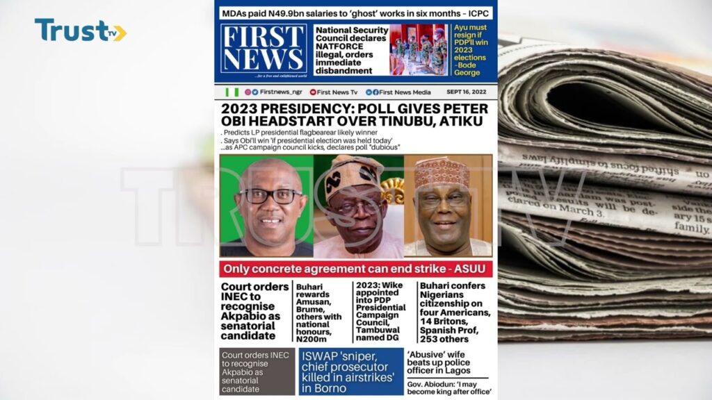 NEWSPAPER REVIEW ON DAYBREAK SHOW