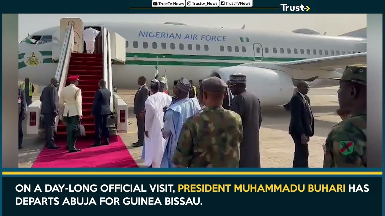 President Muhammadu Buhari Has Left Abuja In Guinea-Bissau For A Day-long Formal Visit