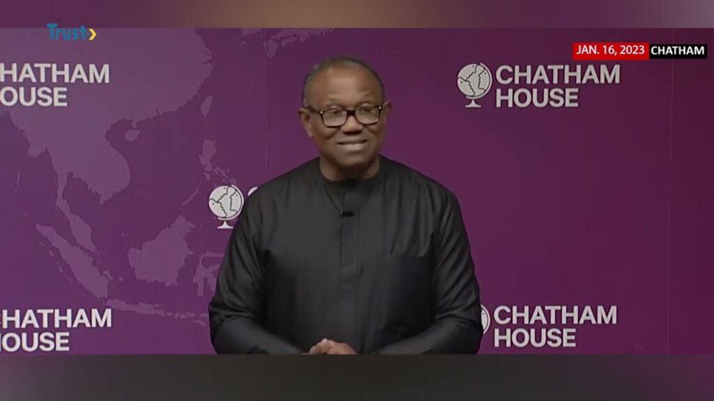 Peter Obi at Chatham House