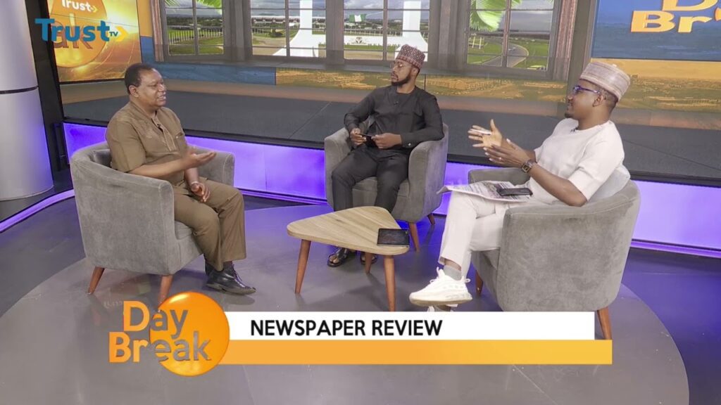NEWSPAPER REVIEW ON DAYBREAK SHOW 