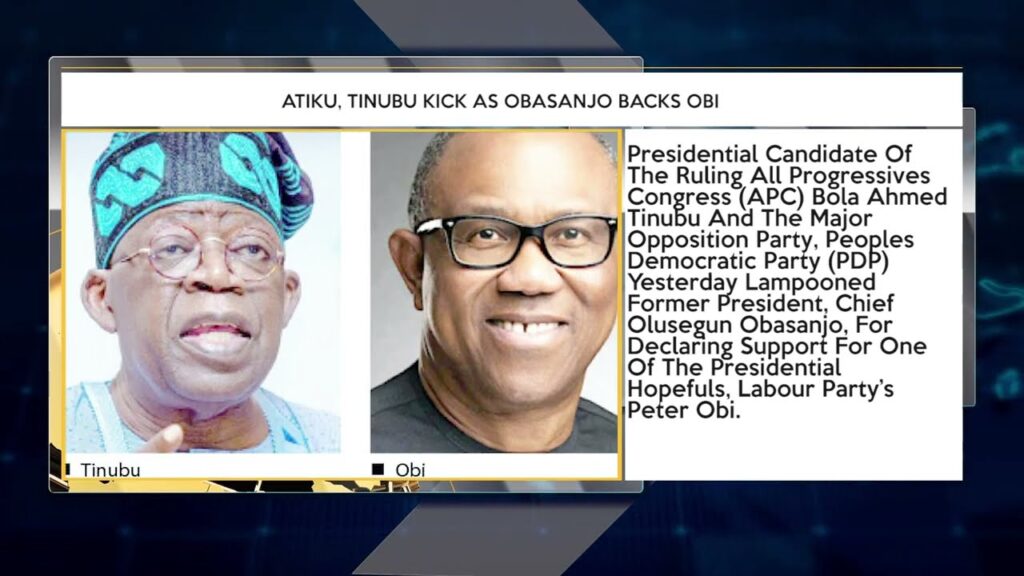 Atiku, Tinubu Kick As Obasanjo Backs Obi + More Top Stories