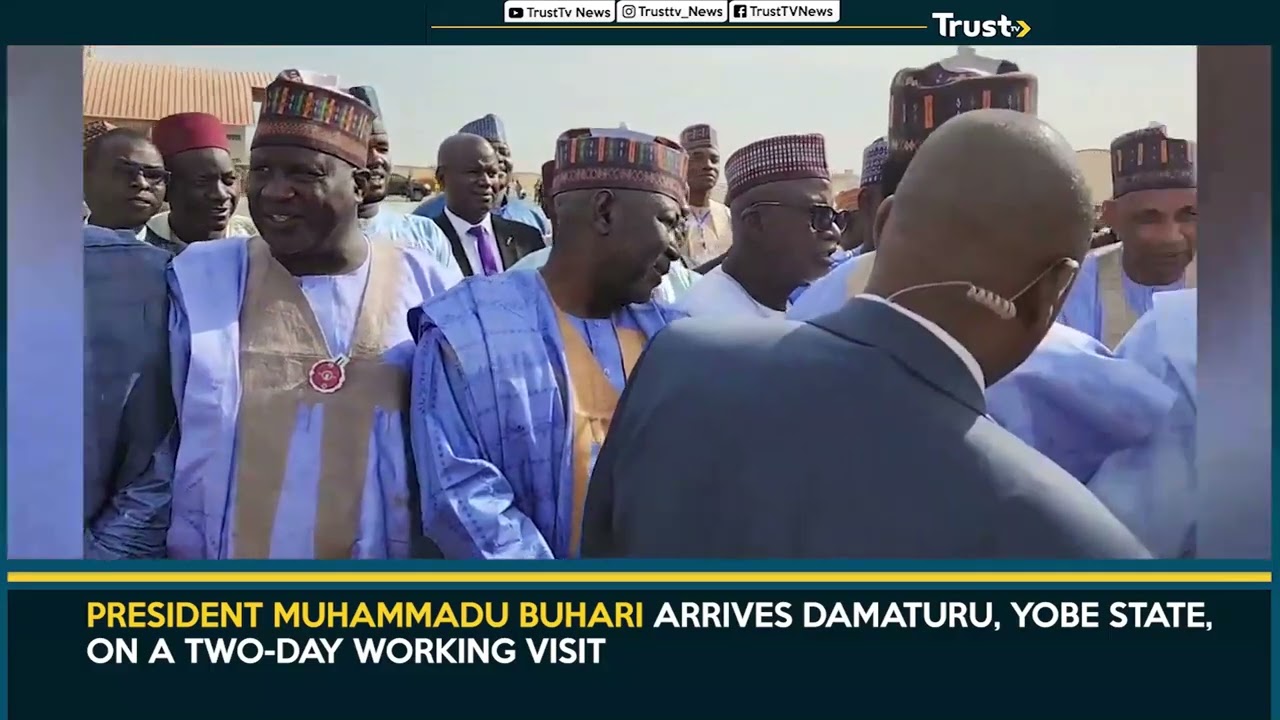 President Muhammadu Buhari Arrives Damaturu, Yobe State, On A Two-day Working Visit