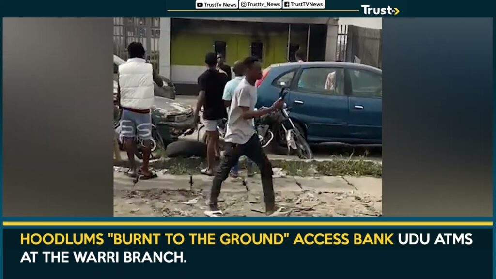 Hoodlums “Burnt To The Ground” Access Bank Udu ATMs At The Warri Branch