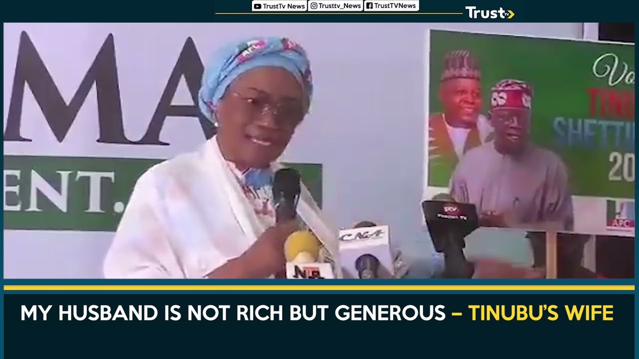 My husband is not rich, but generous – Tinubu’s wife