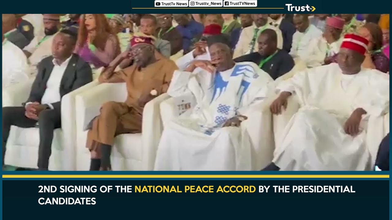 2nd Signing Of The National Peace Accord By The Presidential Candidates