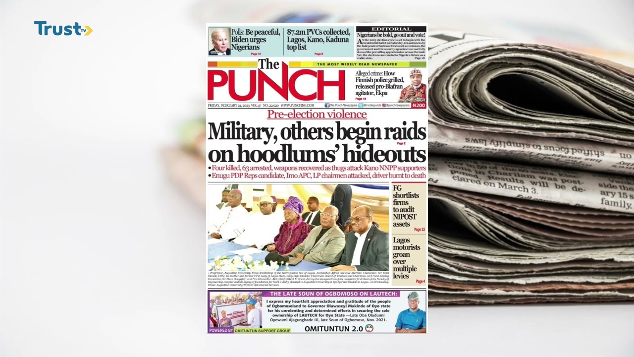 NEWSPAPER REVIEW ON DAYBREAK SHOW