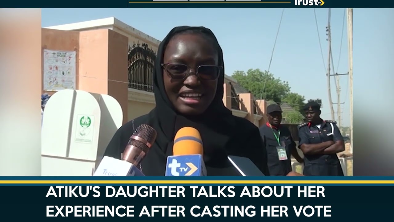 ATIKU’S DAUGHTER TALKS ABOUT HER EXPERIENCE AFTER CASTING HER VOTE