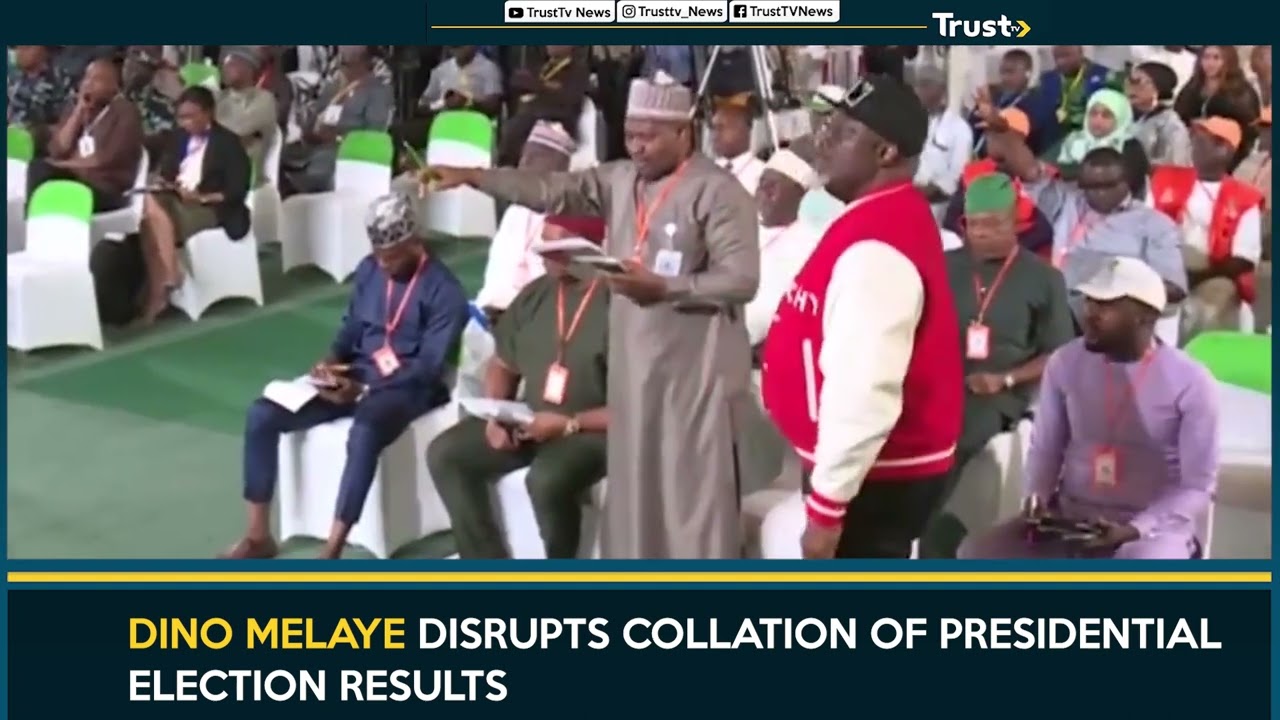 Dino Melaye Disrupts Collation Of Presidential Election Results