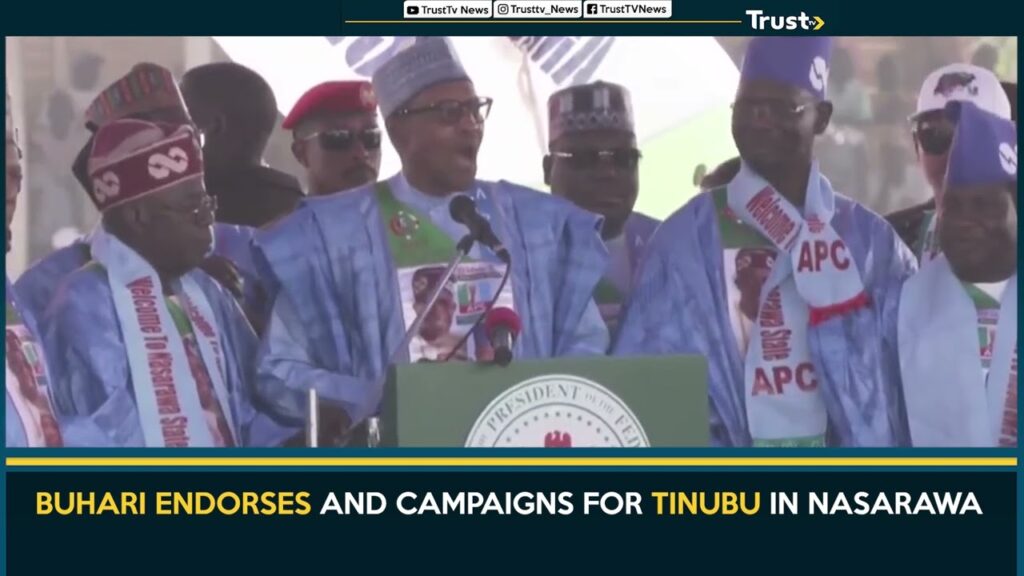 Buhari Endorses And Campaigns For Tinubu In Nasarawa