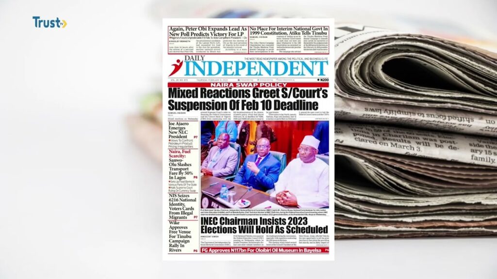 DAYBREAK SHOW: NEWSPAPER REVIEW