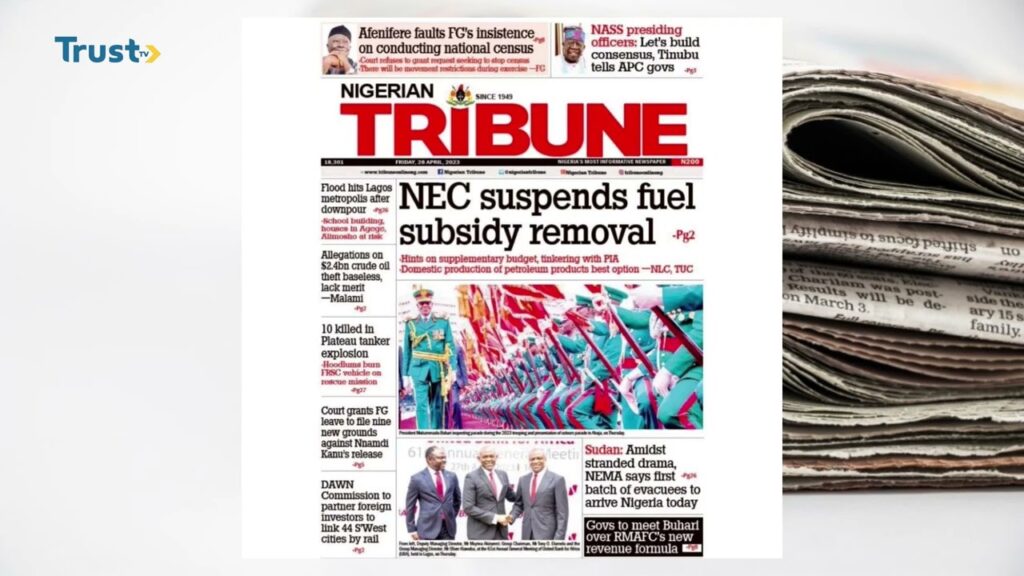 NEWSPAPER REVIEW ON DAYBREAK SHOW