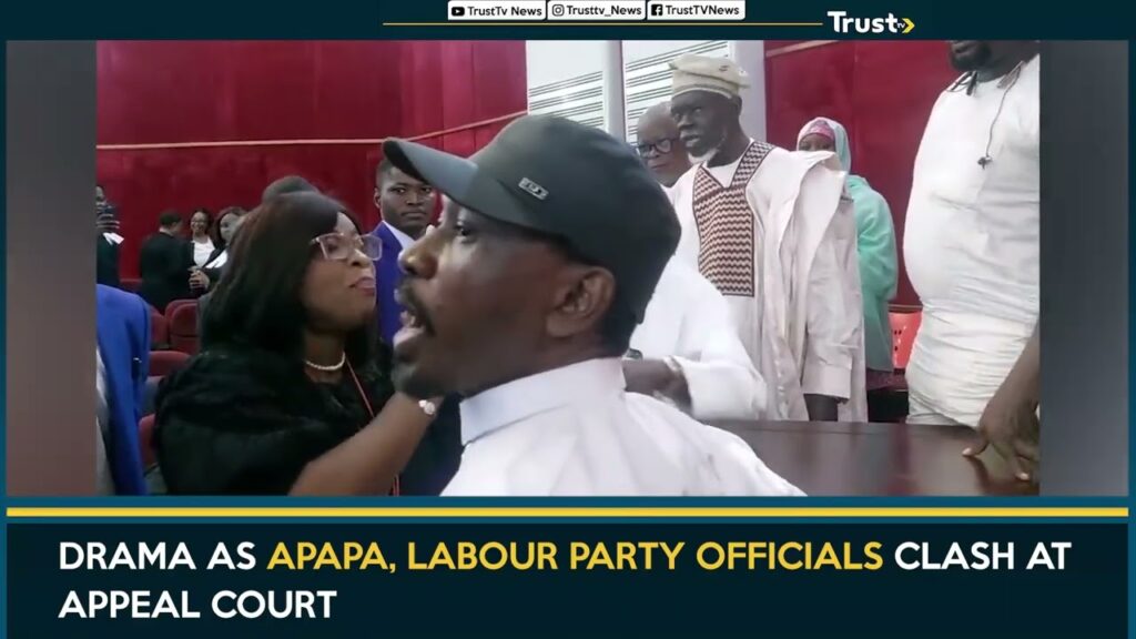 DRAMA AS APAPA, LABOUR PARTY OFFICIALS CLASH AT APPEAL COURT
