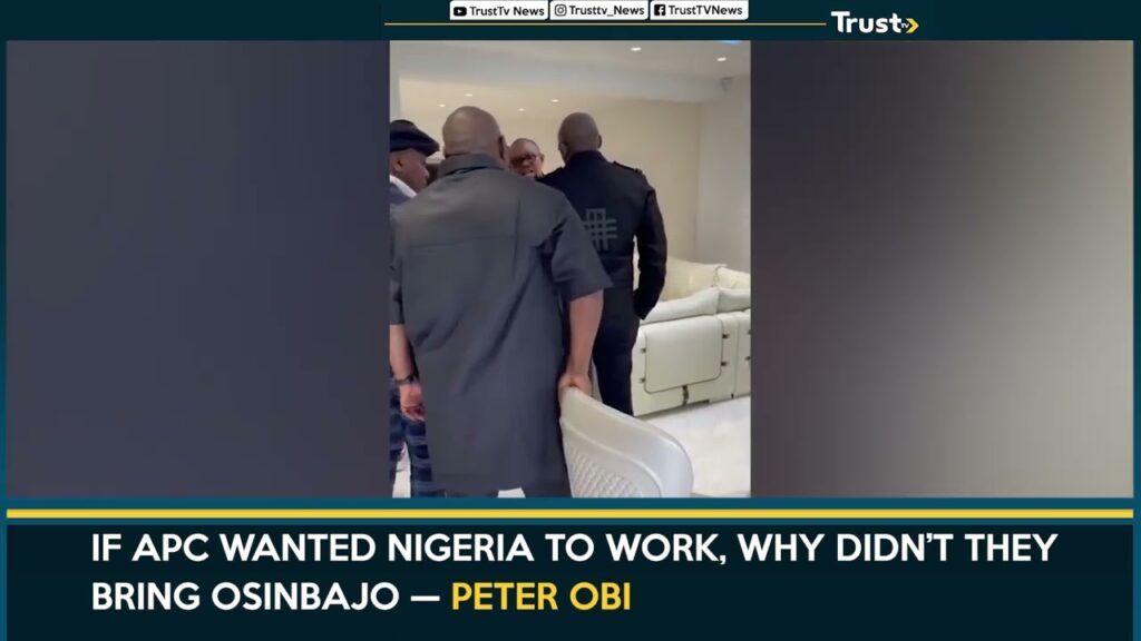 If APC wanted Nigeria to work, why didn’t they bring Osinbajo — Peter Obi