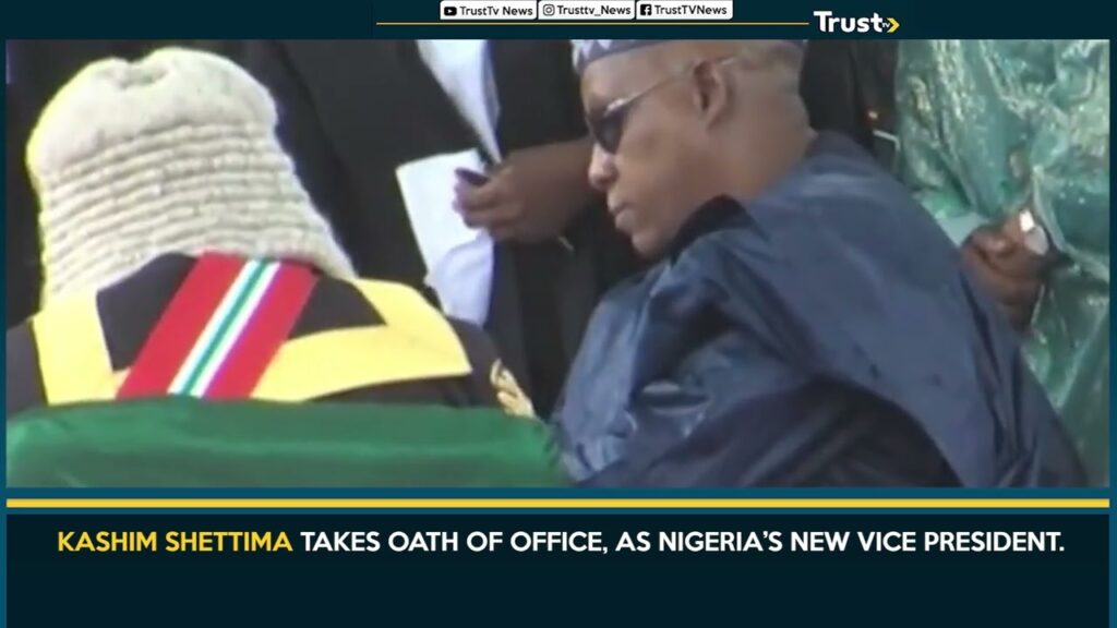 KASHIM SHETTIMA TAKES OATH OF OFFICE, AS NIGERIA’S NEW VICE PRESIDENT