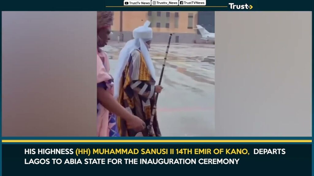 (HH) Muhammad Sanusi II 14th Emir Of Kano, Departs Lagos To Abia State For The Inauguration Ceremony