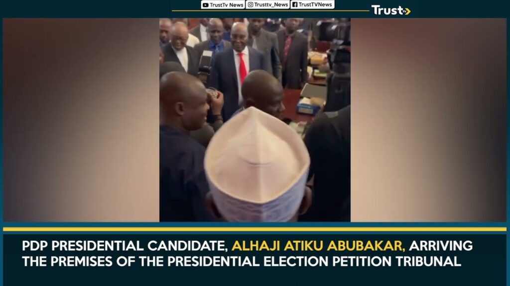 Alhaji Atiku Abubakar, Arriving The Premises Of The Presidential Election Petition Tribunal