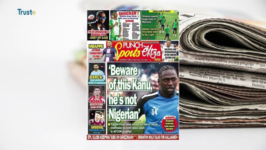 NEWSPAPER REVIEW ON DAYBREAK SHOW