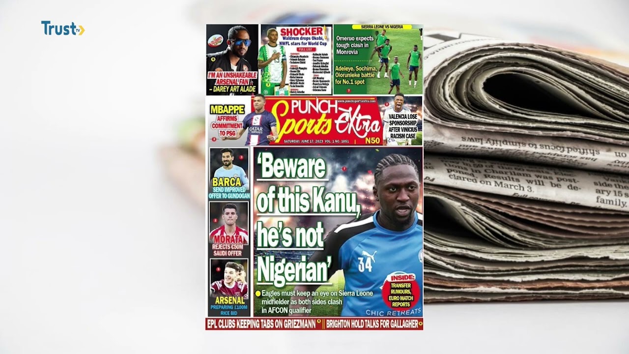 NEWSPAPER REVIEW ON DAYBREAK SHOW