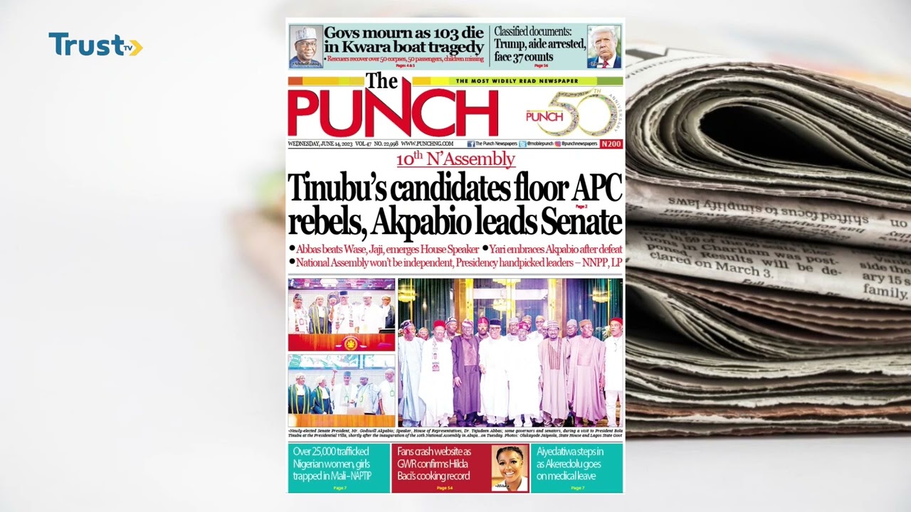 NEWSPAPER REVIEW ON DAYBREAK SHOW