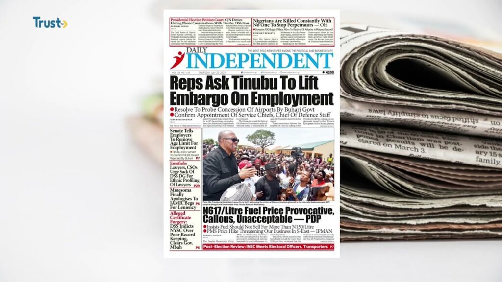 DAYBREAK: NEWSPAPER REVIEW
