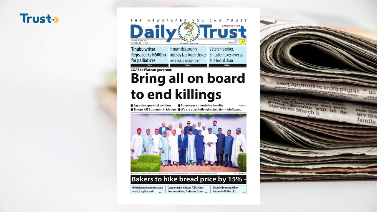 DAYBREAK SHOW: NEWSPAPER REVIEW