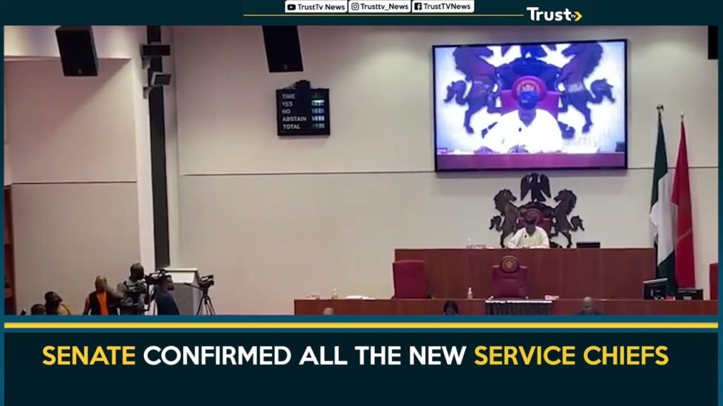 SENATE CONFIRMED ALL THE NEW SERVICE CHIEFS