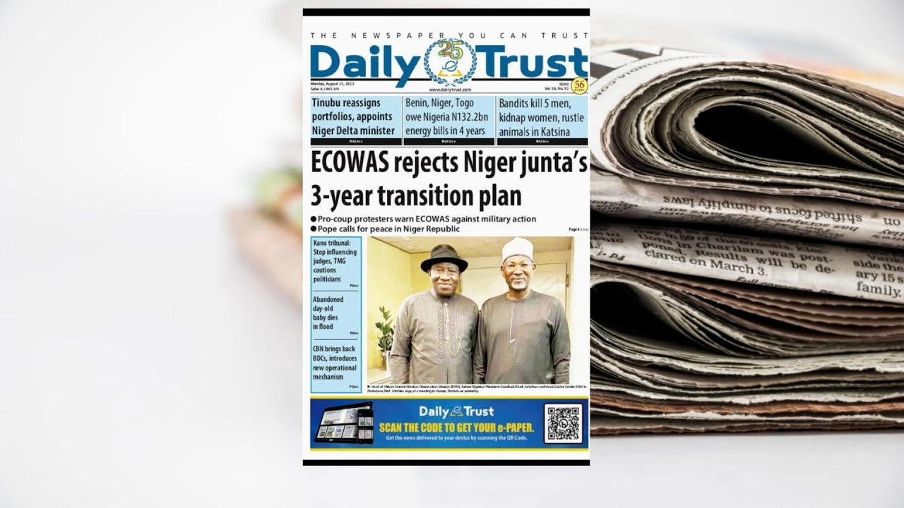 DAYBREAK: Newspaper Review