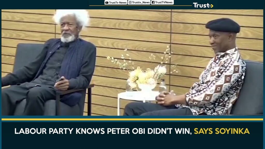 Labour Party Knows Peter Obi Didn’t Win, Says Soyinka