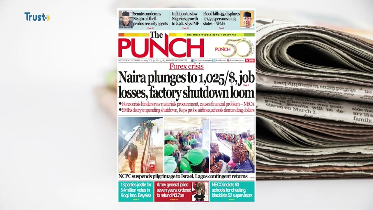NEWSPAPER REVIEW: IMF Asks CBN To Continue Raising Interest Rate + More Stories