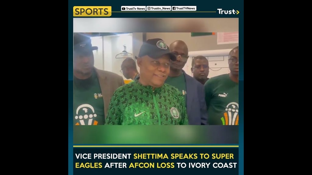 Vice President Shettima speaks to Super Eagles after AFCON loss to Ivory Coast