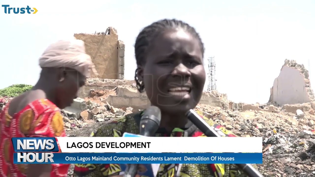 Otto Lagos mainland community residents lament the demolition of houses