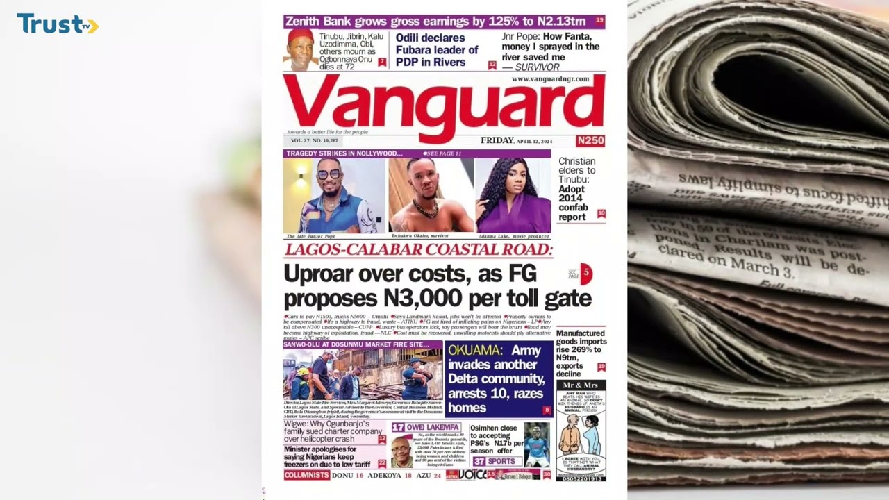 Newspaper Review: Fresh concerns as youths get high on faeces, nutmeg + more