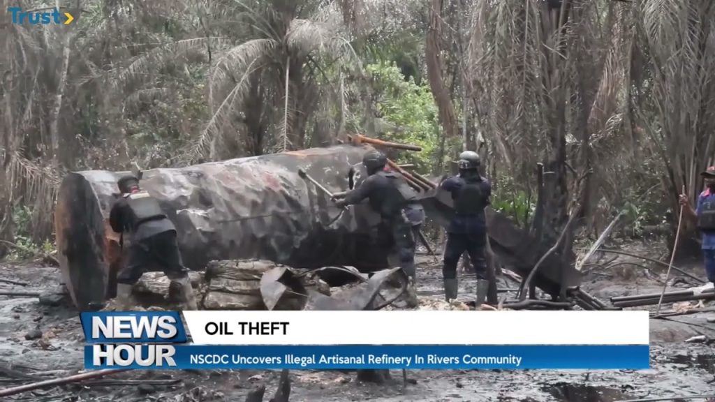 NSCDC uncovers illegal artisanal refinery in Rivers community
