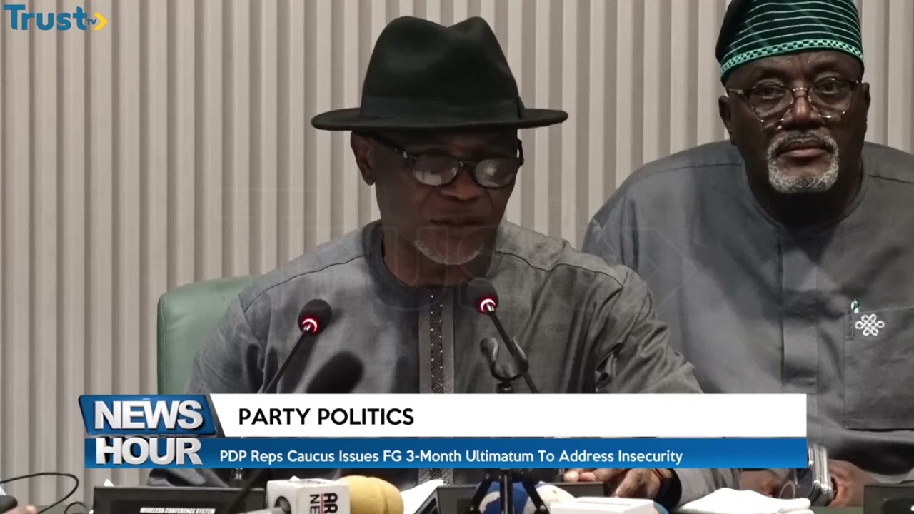 Party Politics: PDP reps caucus issues FG 3-month ultimatum to address insecurity