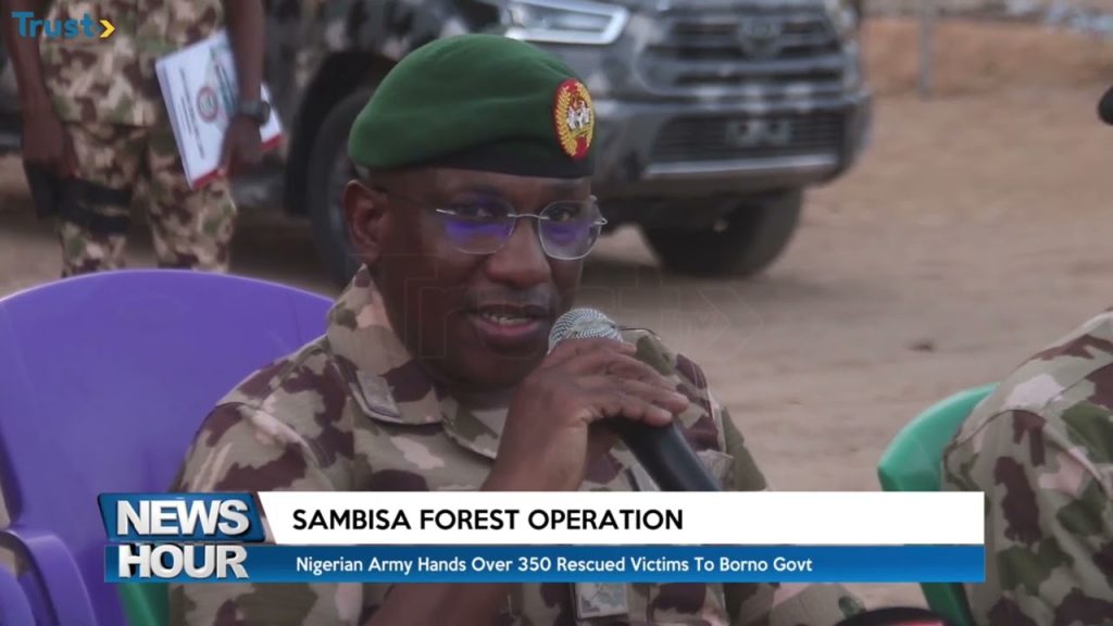 Nigerian Army hands over 350 rescued victims to Borno state government
