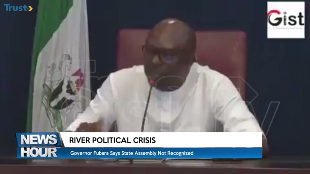 River Political Crisis: Governor Fubara says state assembly not recognised