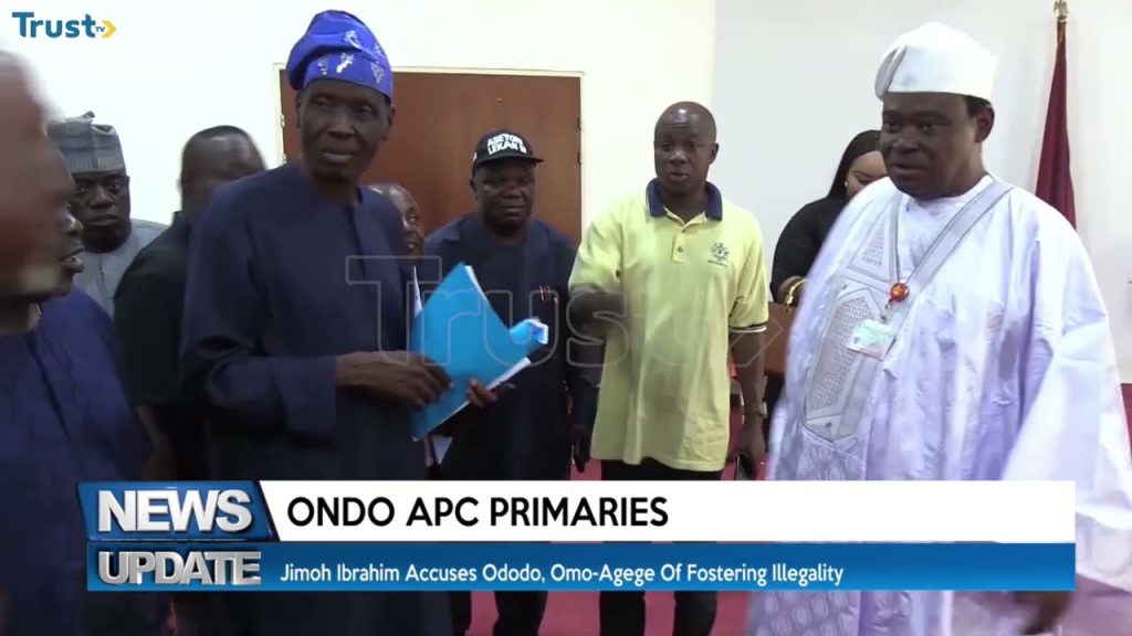 Ondo APC Primaries: Jimoh Ibrahim accuses Ododo, Omo-Agege of fostering illegality