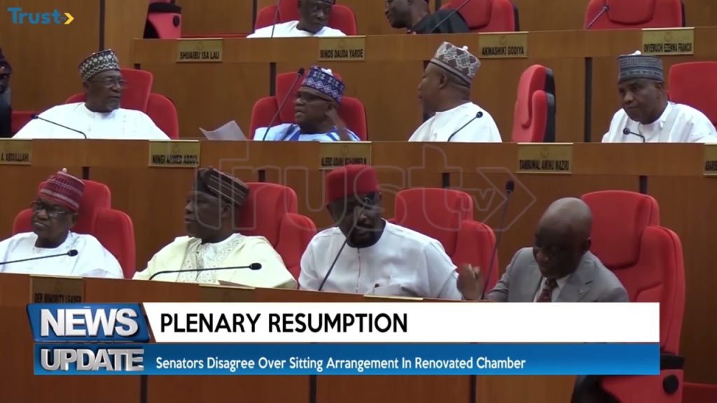 Senators disagree over sitting arrangement in renovated chamber